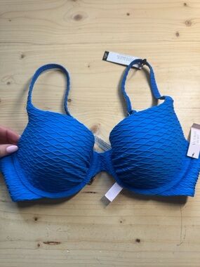 NWT Victoria’s Secret The Icon Push-up Bikini Top - Electric Blue - 32D